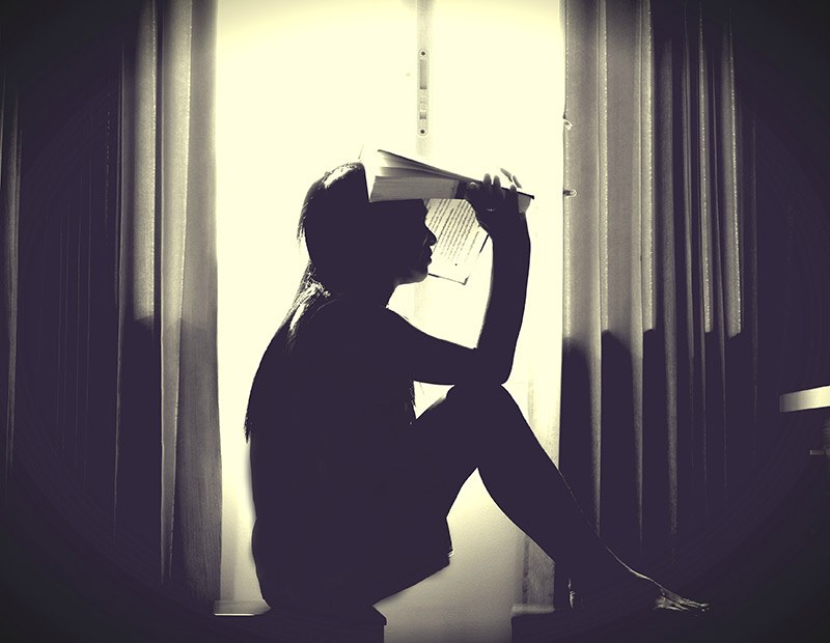 Sad female student